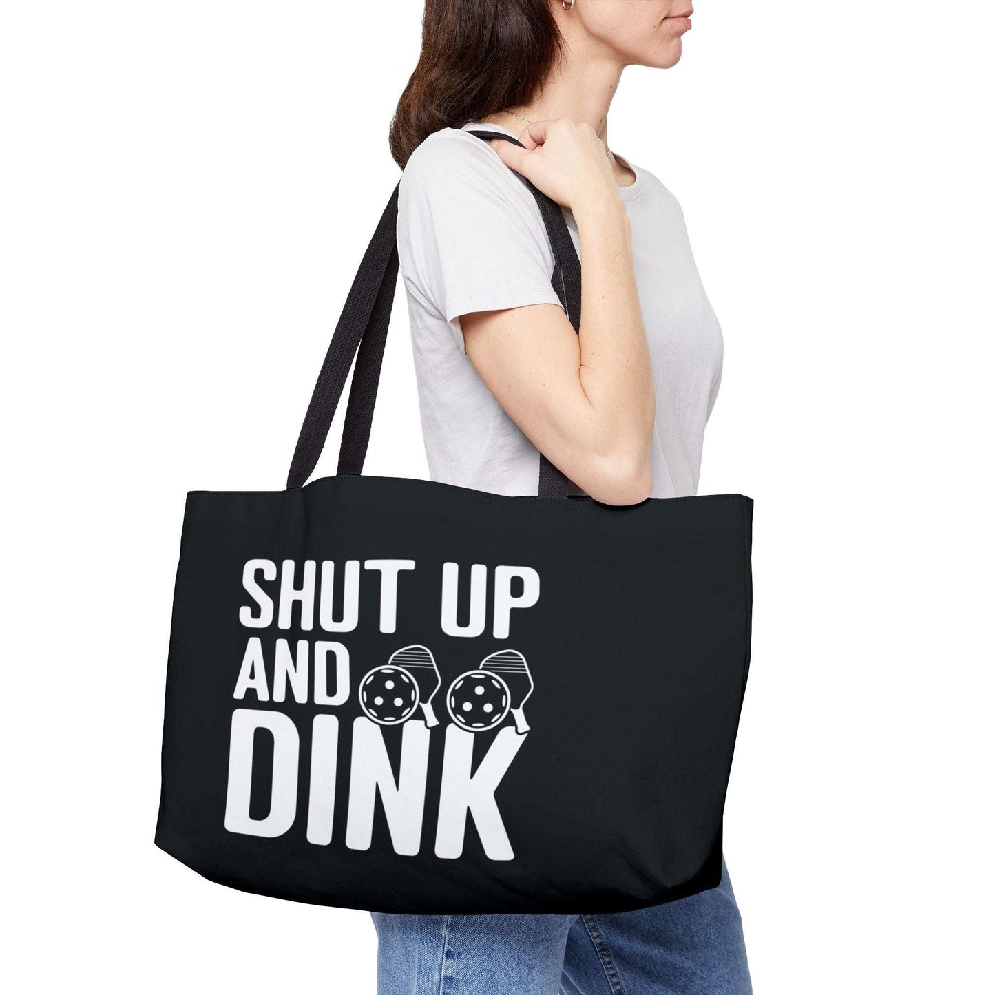 Pickleball Funny Weekender bag - Shut Up and Dink