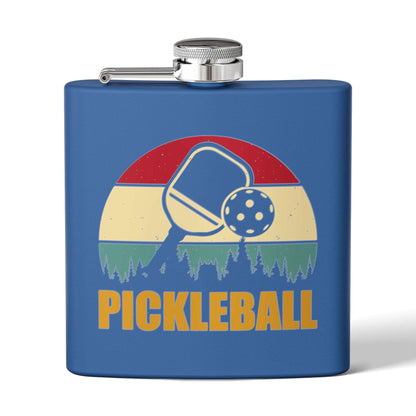 Pickleball Stylish Flask - Pickleball Retro Royal
