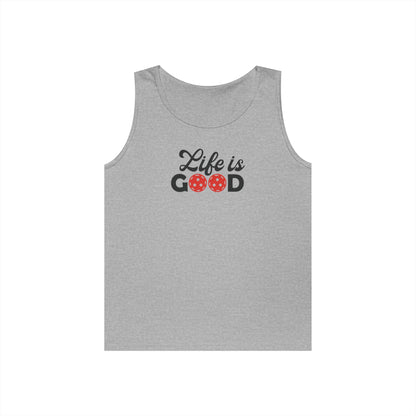 Women's Durable Pickleball Tank Top - Life is Good Gray
