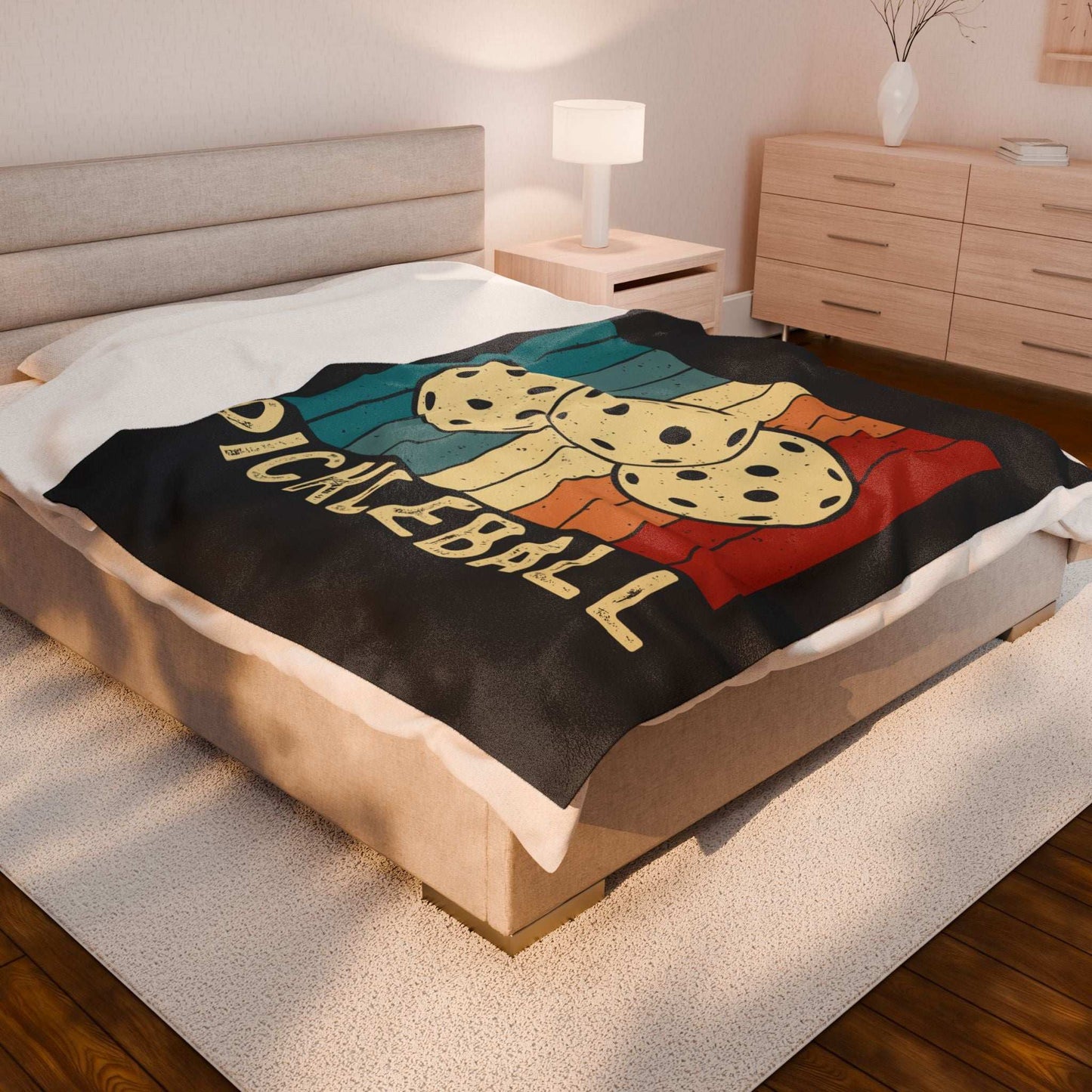 Pickleball Eye-Catching Blanket - Pickleball Retro