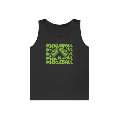 Women's Vibrant Pickleball Tank Top - Pickleball Echo Black
