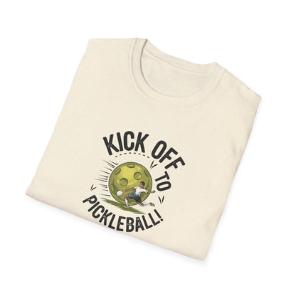 Women's Stylish Pickleball T-shirt - Kick Off to Pickleball