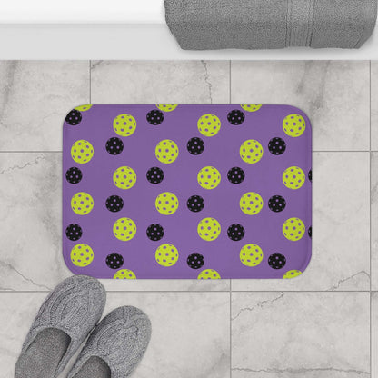 Pickleball Fun Bath mat - Balls Pattern