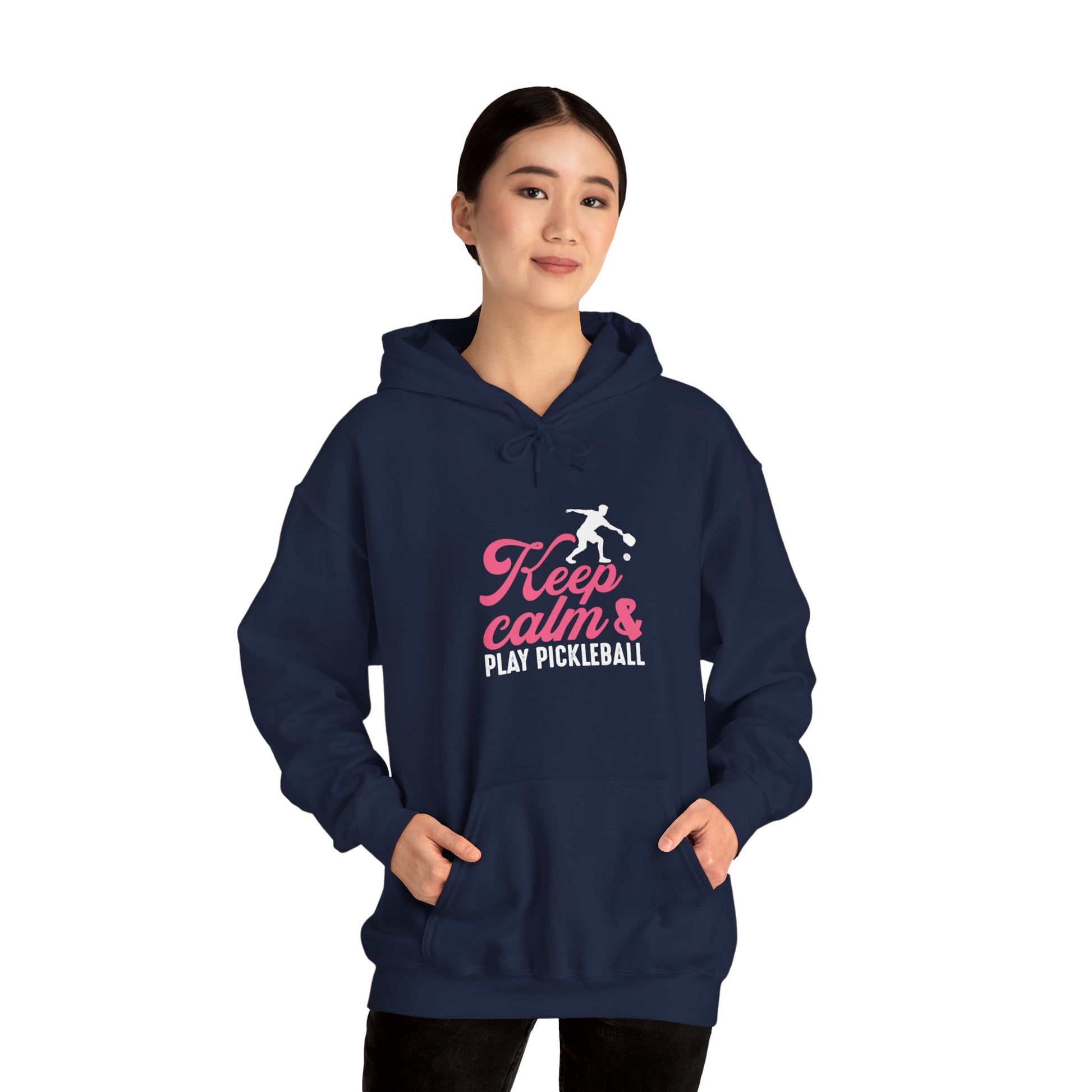 Women's Playful Pickleball Hoodie - Keep Calm & Play Pickleball