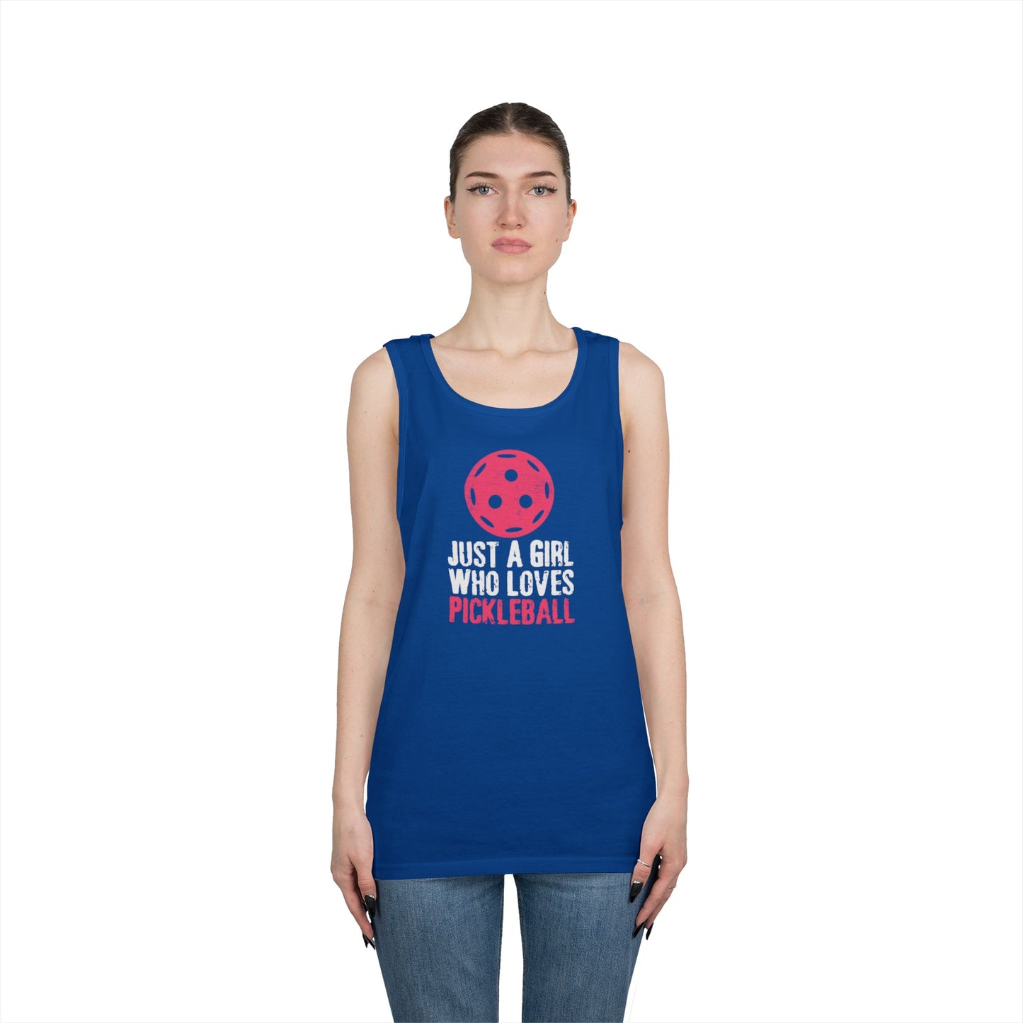 Women's Cute Pickleball Tank Top - Just A Girl Who Loves Pickleball