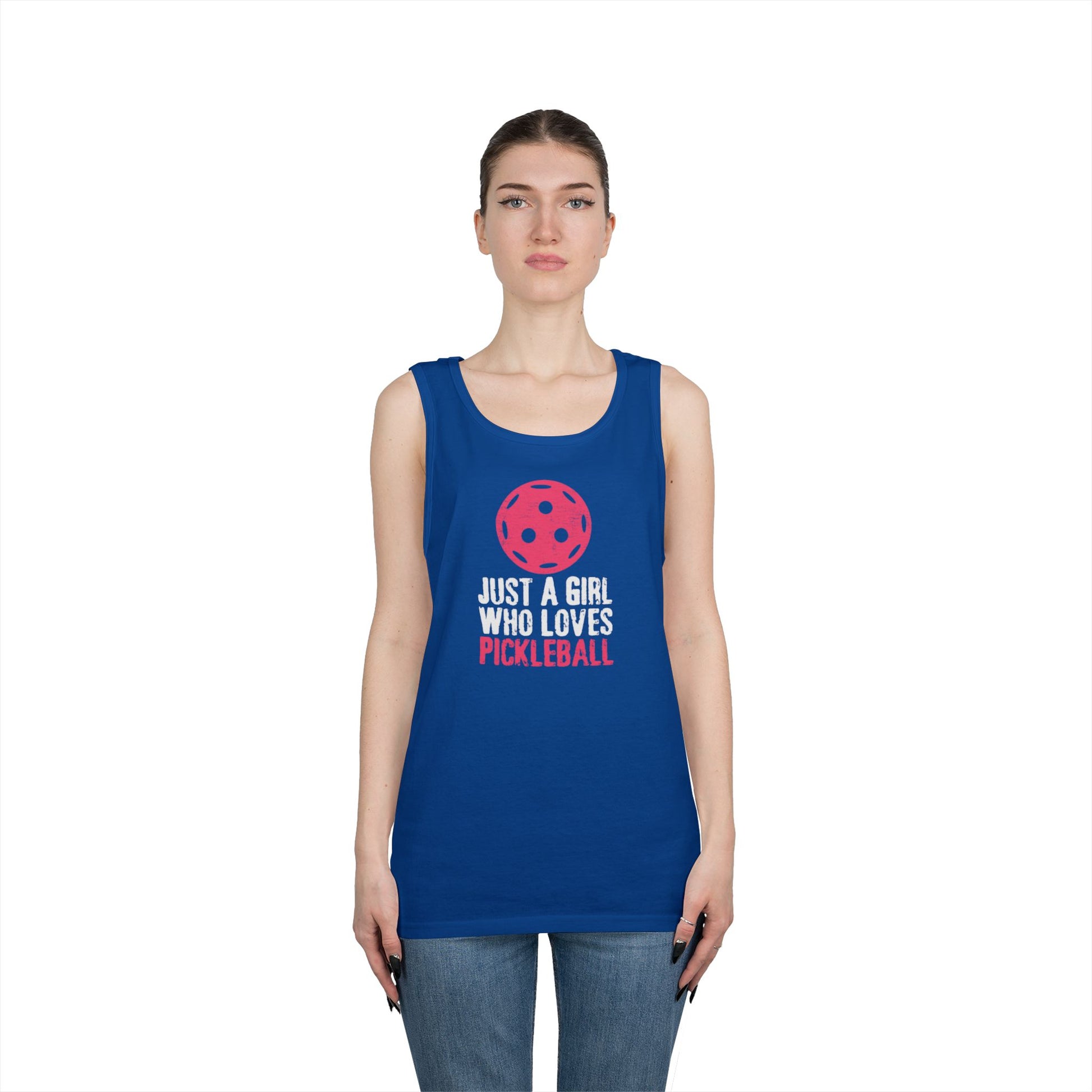 Women's Cute Pickleball Tank Top - Just A Girl Who Loves Pickleball