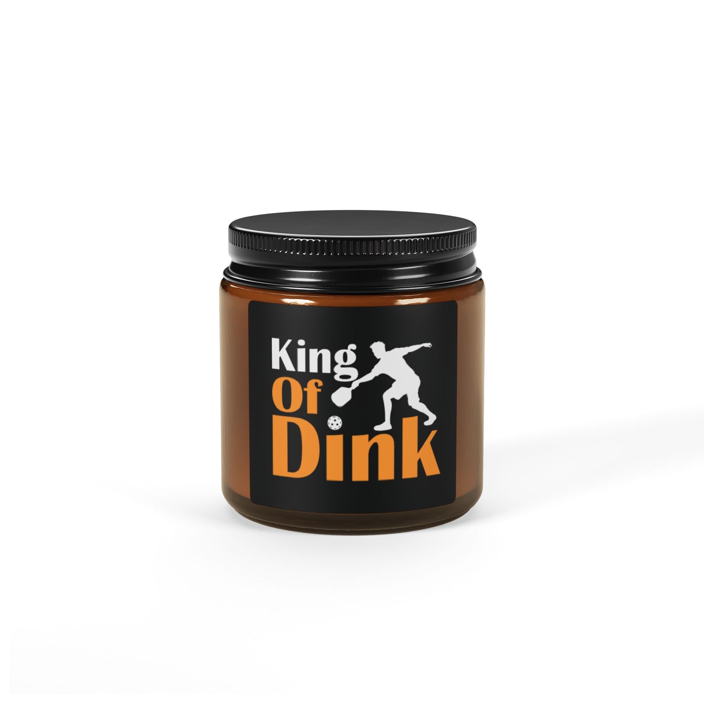 Pickleball Unique Candle - King of Dink Amber