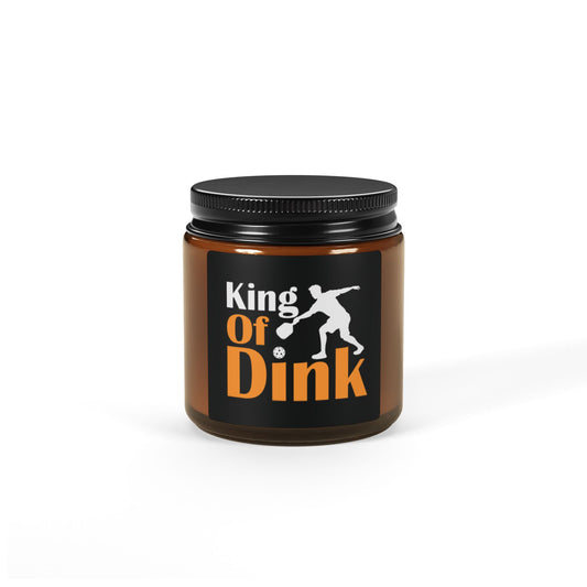 Pickleball Unique Candle - King of Dink Amber