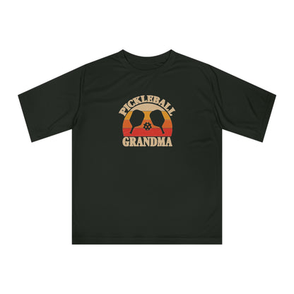 Women's Durable Pickleball T-shirt - Pickleball Grandma Black