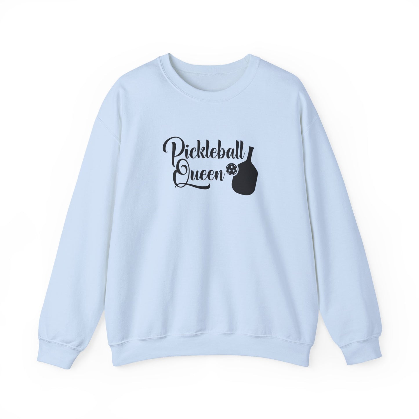 Women's Cute Pickleball Sweatshirt - Pickleball Queen Blue
