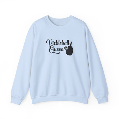 Women's Cute Pickleball Sweatshirt - Pickleball Queen Blue