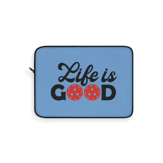 Pickleball Charming Laptop Sleeve - Life Is Good Blue