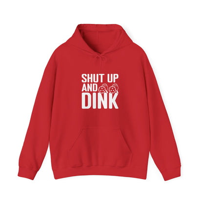 Men's Hilarious Pickleball Hoodie - Shut Up and Dink