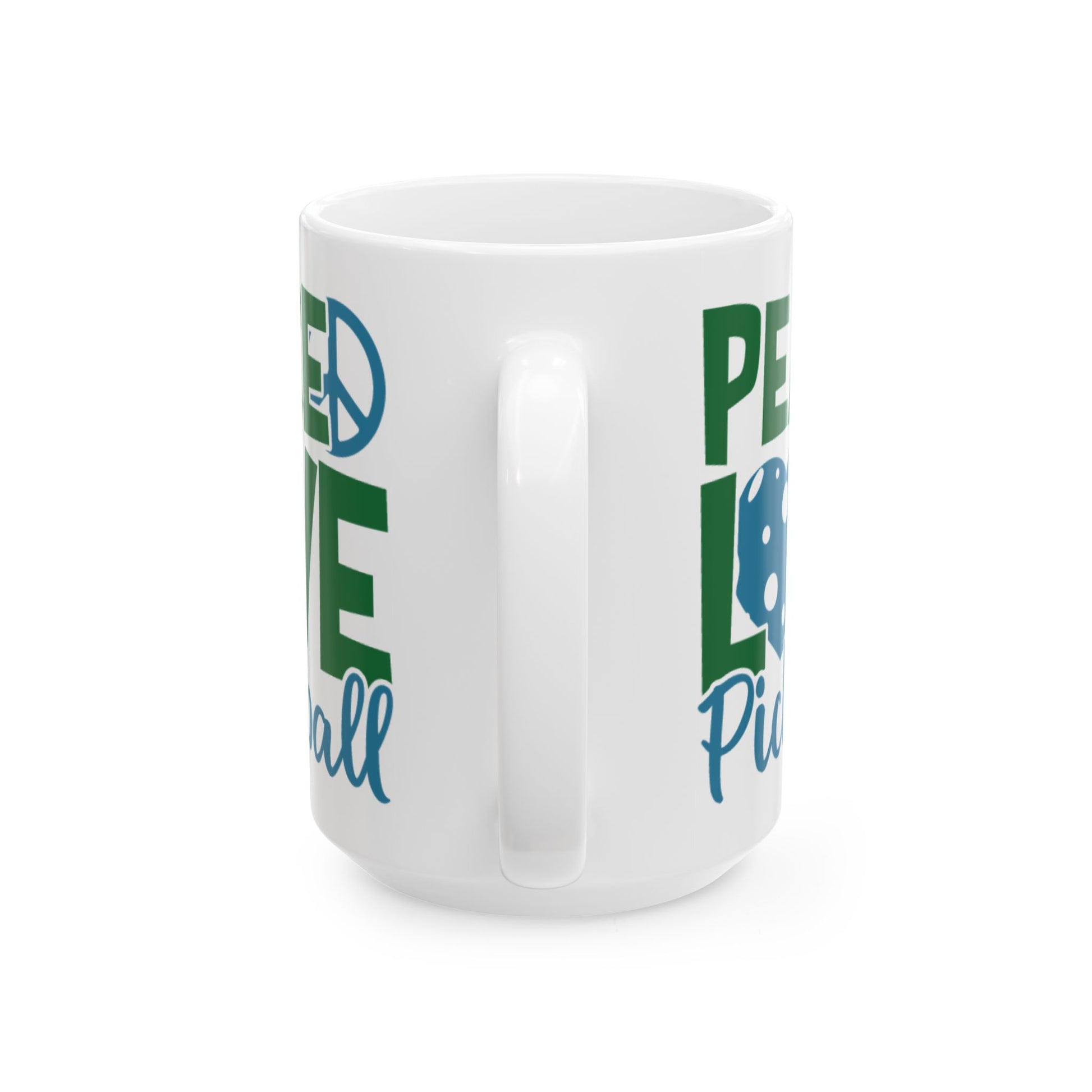 Pickleball Funny Mug - Peace, Love, Pickleball