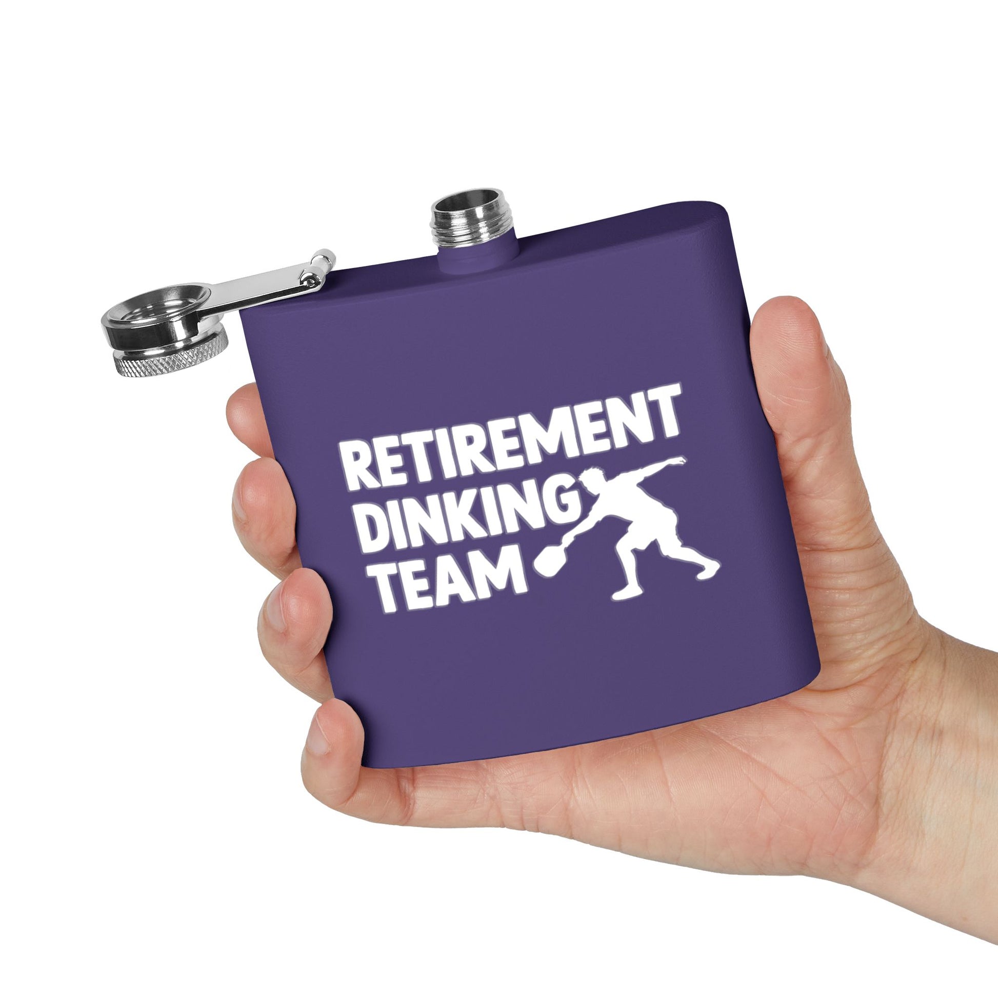 Pickleball Sporty Flask - Retirement Dinking Team
