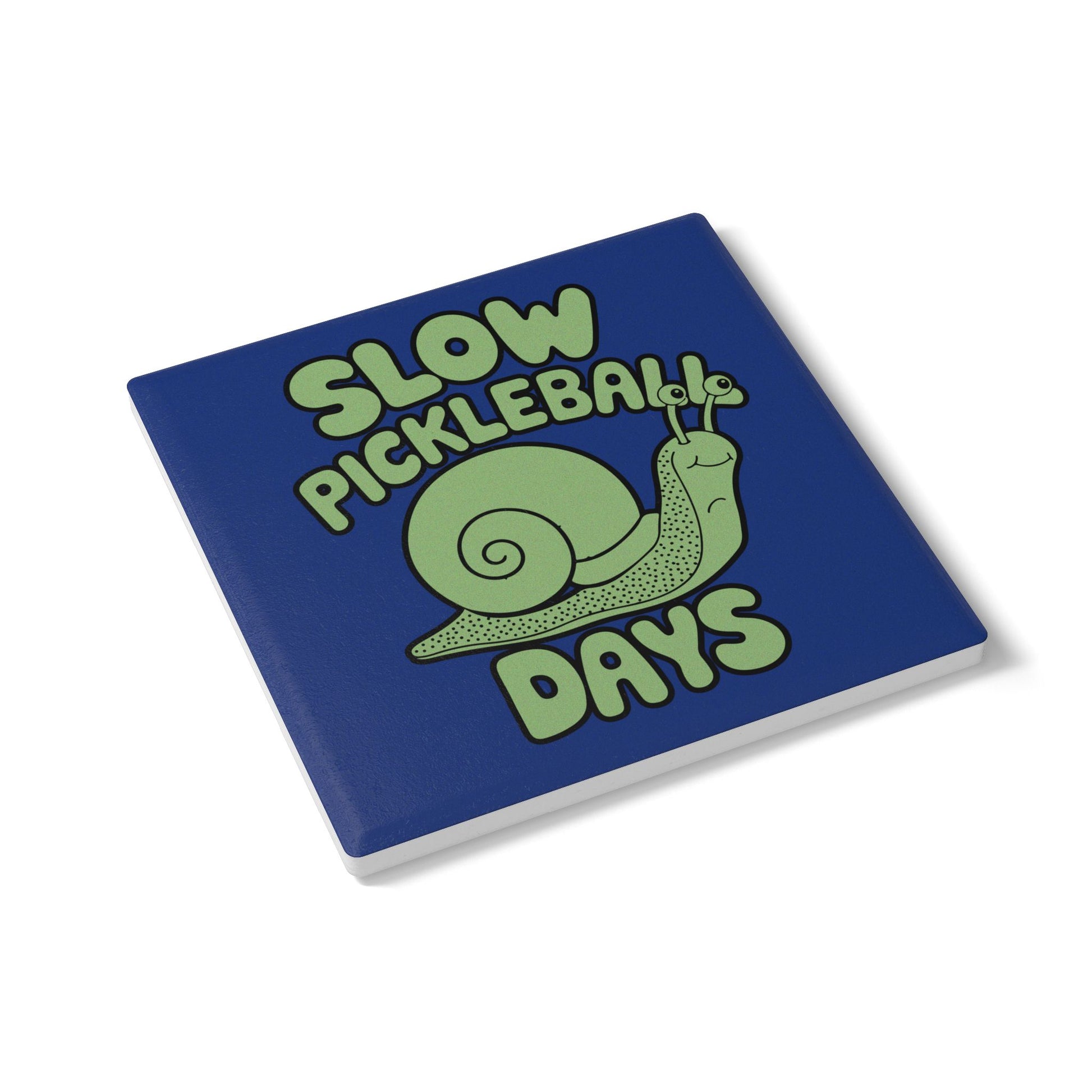 Pickleball Cute Ceramic Coaster - Slow Pickleball Days