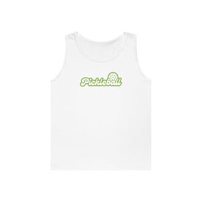 Women's Soft Pickleball Tank Top - Pickleball Flashy White