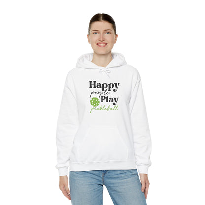 Women's Comfy Pickleball Hoodie - Happy People Play Pickleball