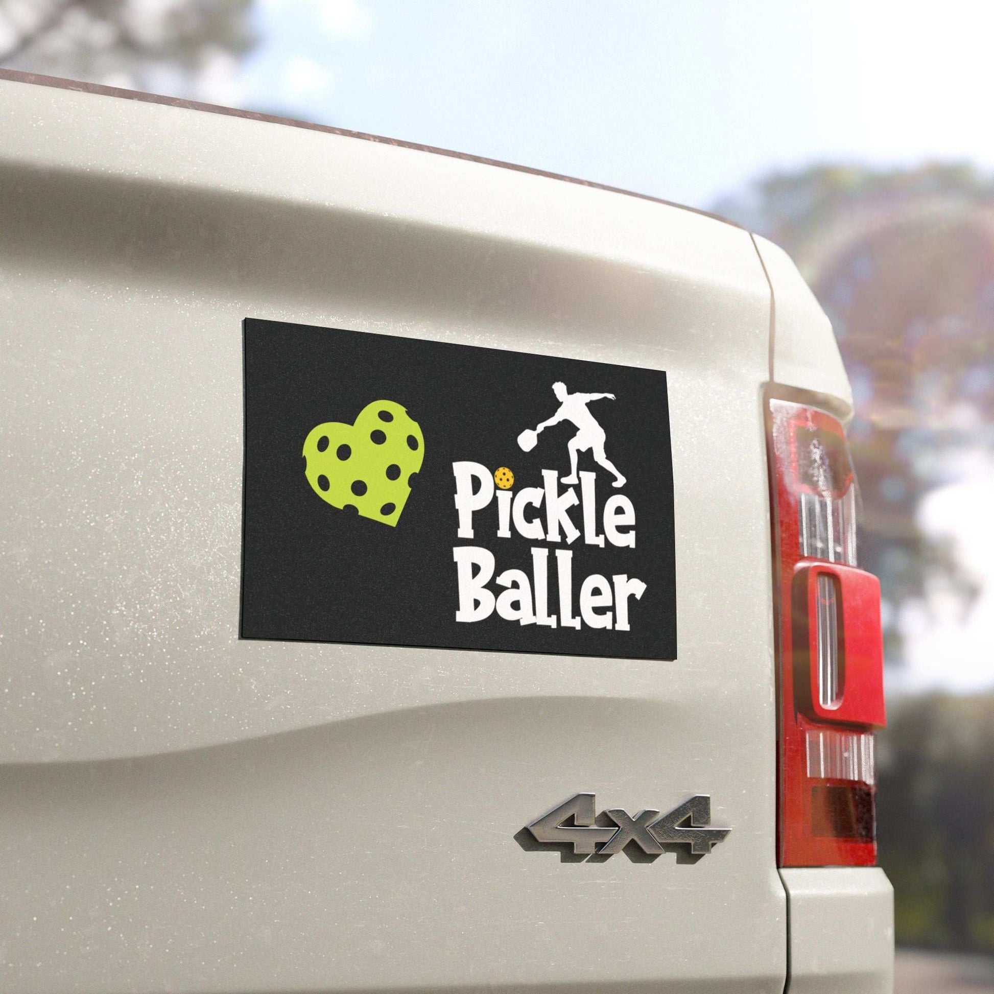 Pickleball Energetic Car Magnet - Pickleballer