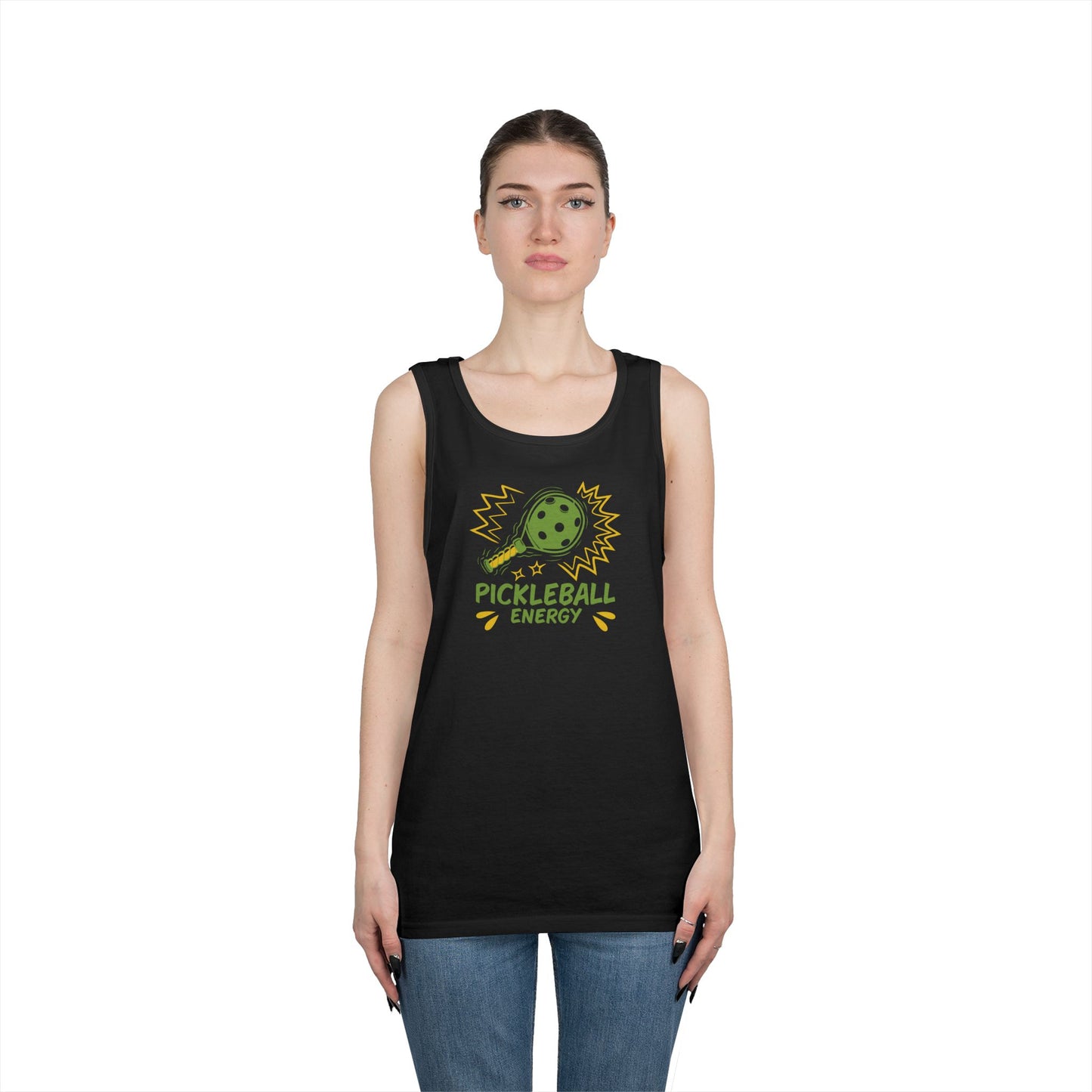 Women's Quirky Pickleball Tank Top - Pickleball Energy