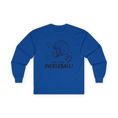 Men's Soft Pickleball Long Sleeves top - Gear Up for Pickleball Royal