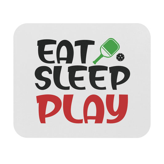 Pickleball Funny Mouse pad - Eat Sleep Play White