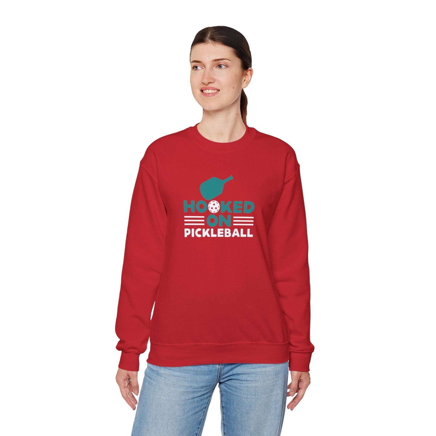 Women's Cool Pickleball Sweatshirt - Hooked on Pickleball