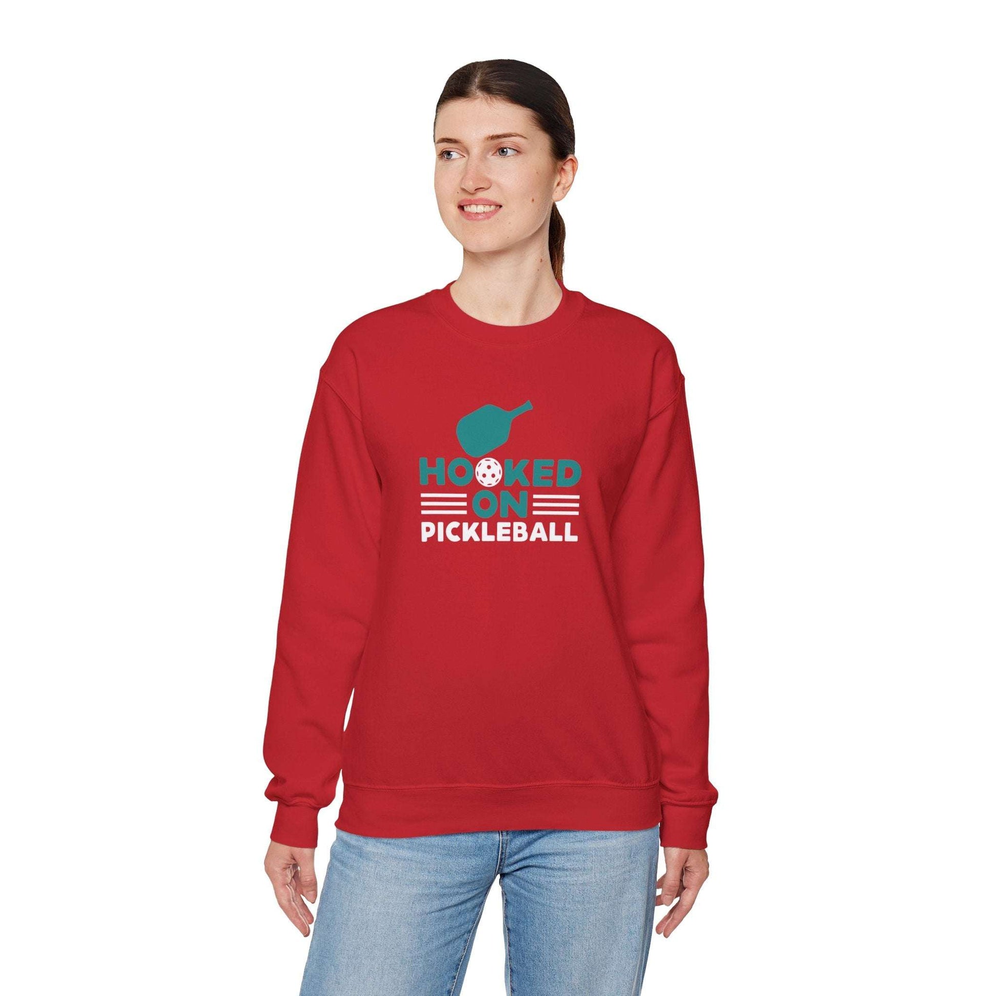 Women's Cool Pickleball Sweatshirt - Hooked on Pickleball