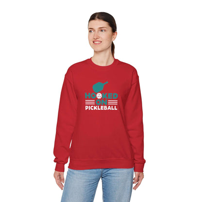 Women's Cool Pickleball Sweatshirt - Hooked on Pickleball