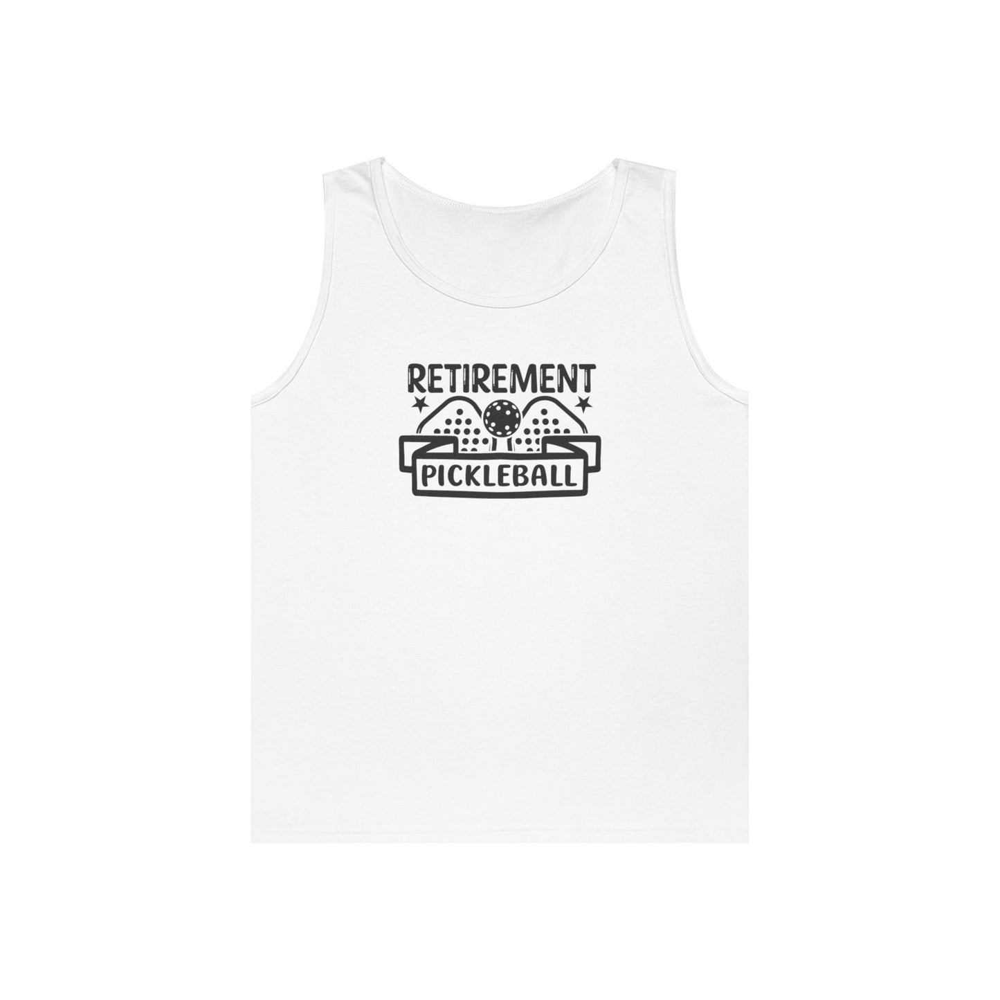 Men's Funny Pickleball Tank Top - Retirement Pickleball White