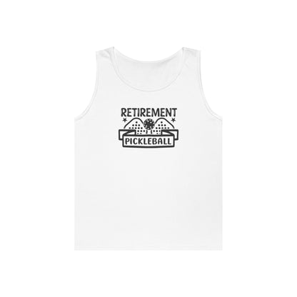 Men's Funny Pickleball Tank Top - Retirement Pickleball White