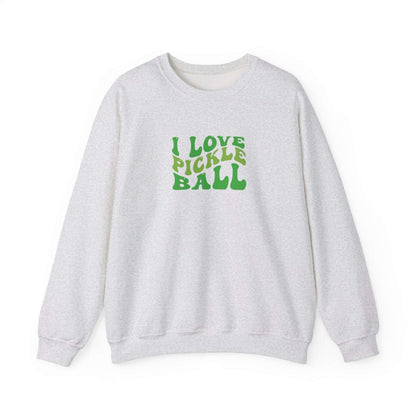 Men's Comfy Pickleball Sweatshirt - I Love Pickleball