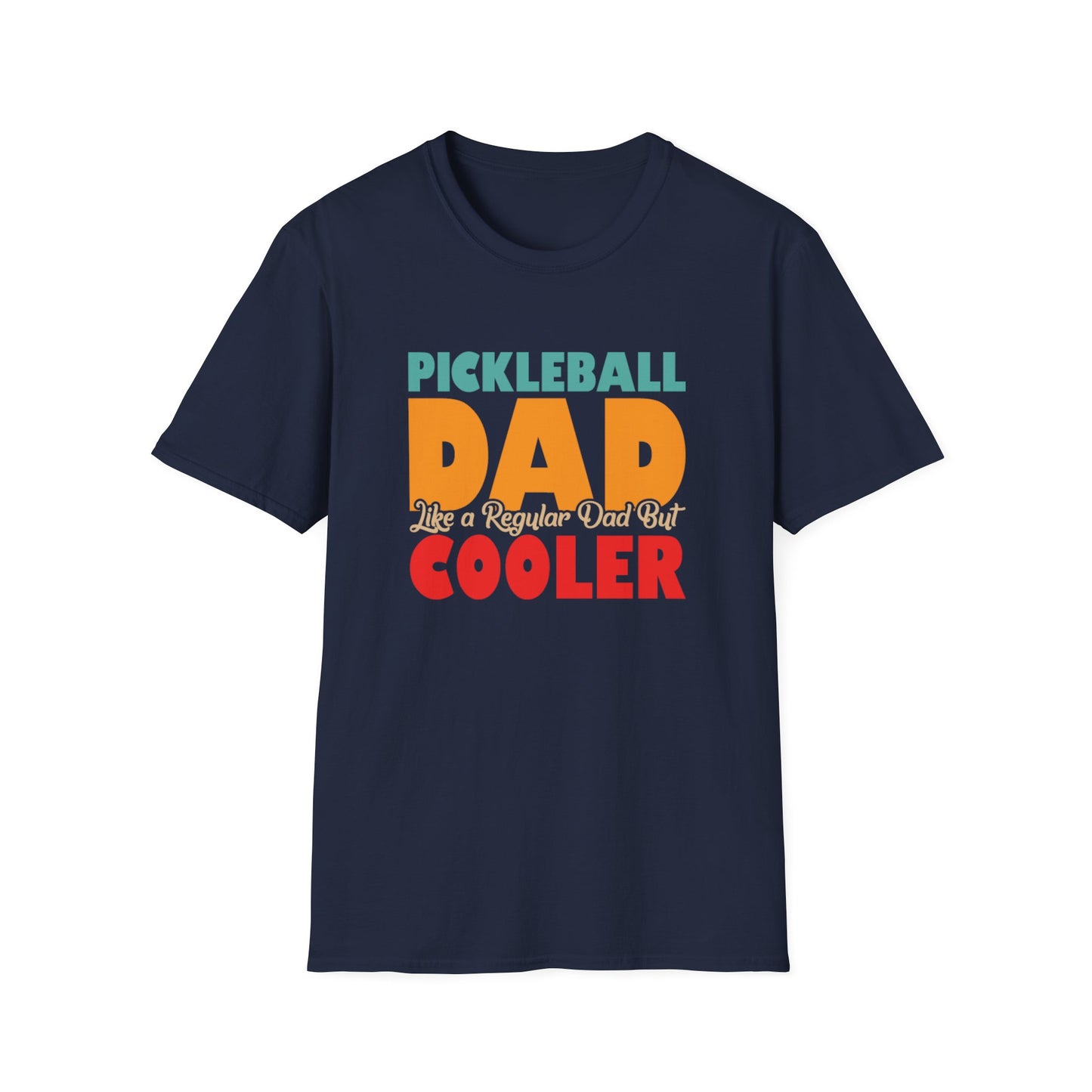 Men's Pickleball T-shirt - Pickleball Dad Like Regular Dad but Cooler Navy