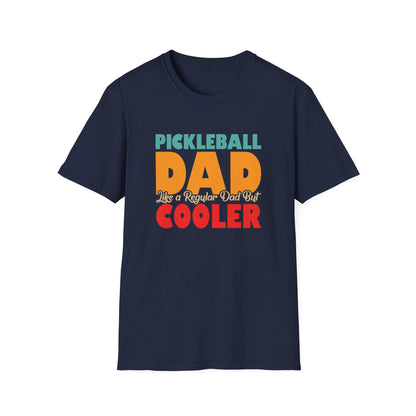 Men's Pickleball T-shirt - Pickleball Dad Like Regular Dad but Cooler Navy
