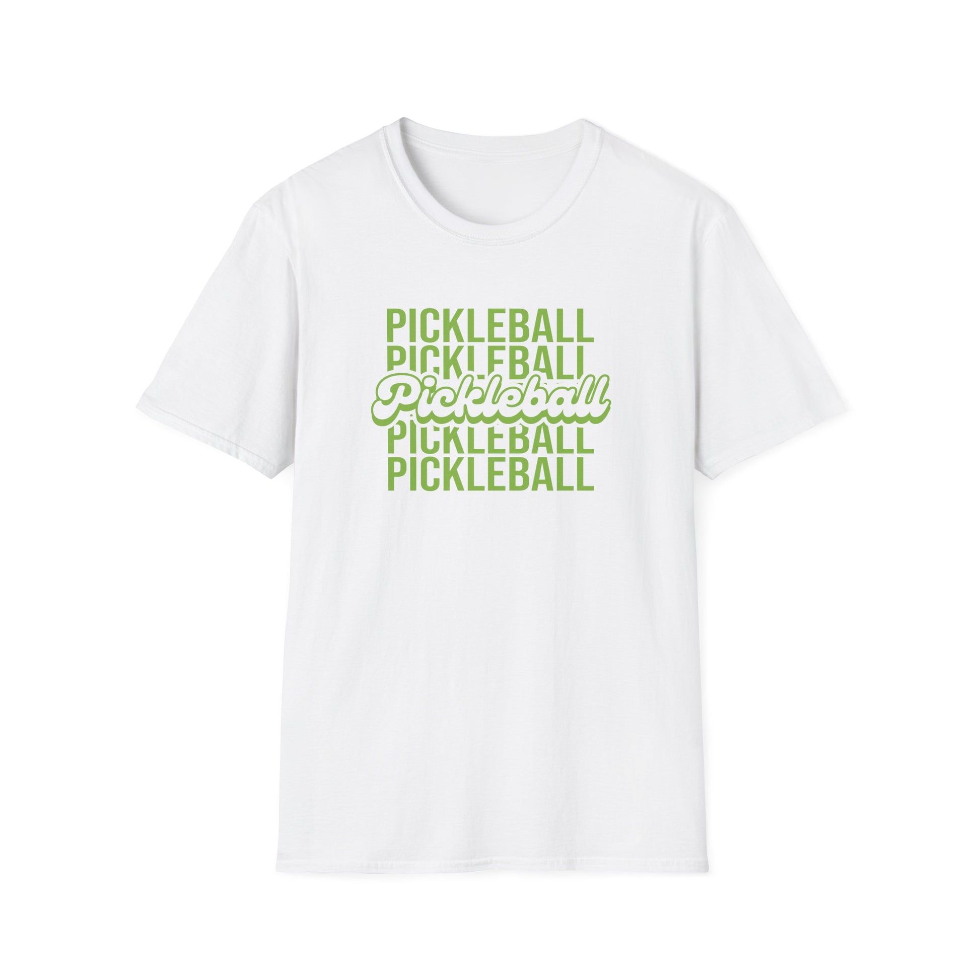 Women's Fun Pickleball T-shirt - Pickleball Repeat White