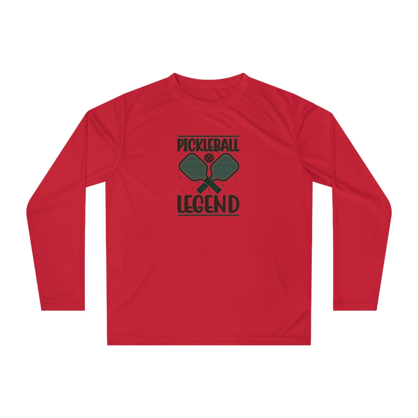 Men's Durable Pickleball Long Sleeves top - Pickleball Legend Red