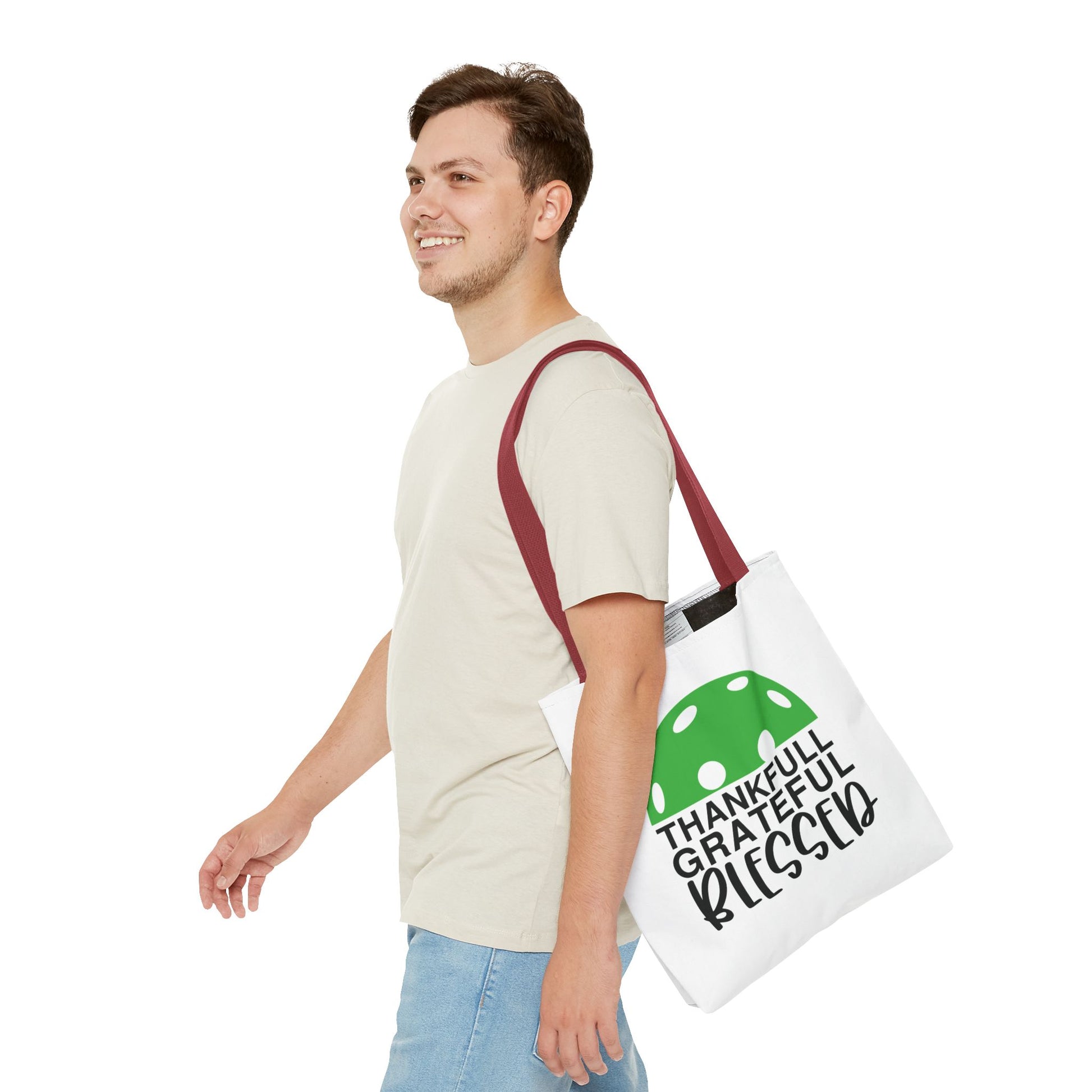 Pickleball Unique Tote Bag - Thankful Grateful Blessed