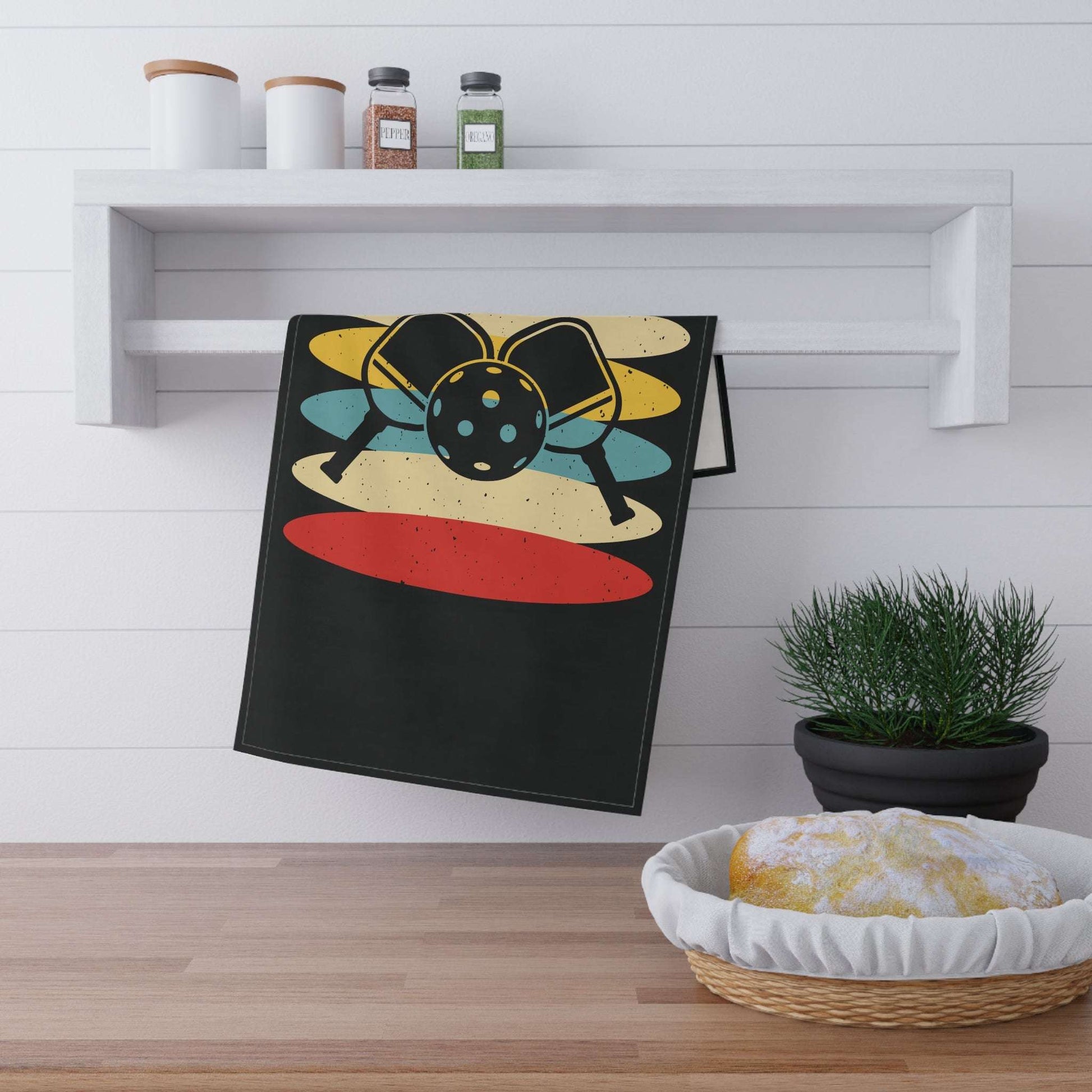 Pickleball Durable Tea Towel - Pickleball Retro