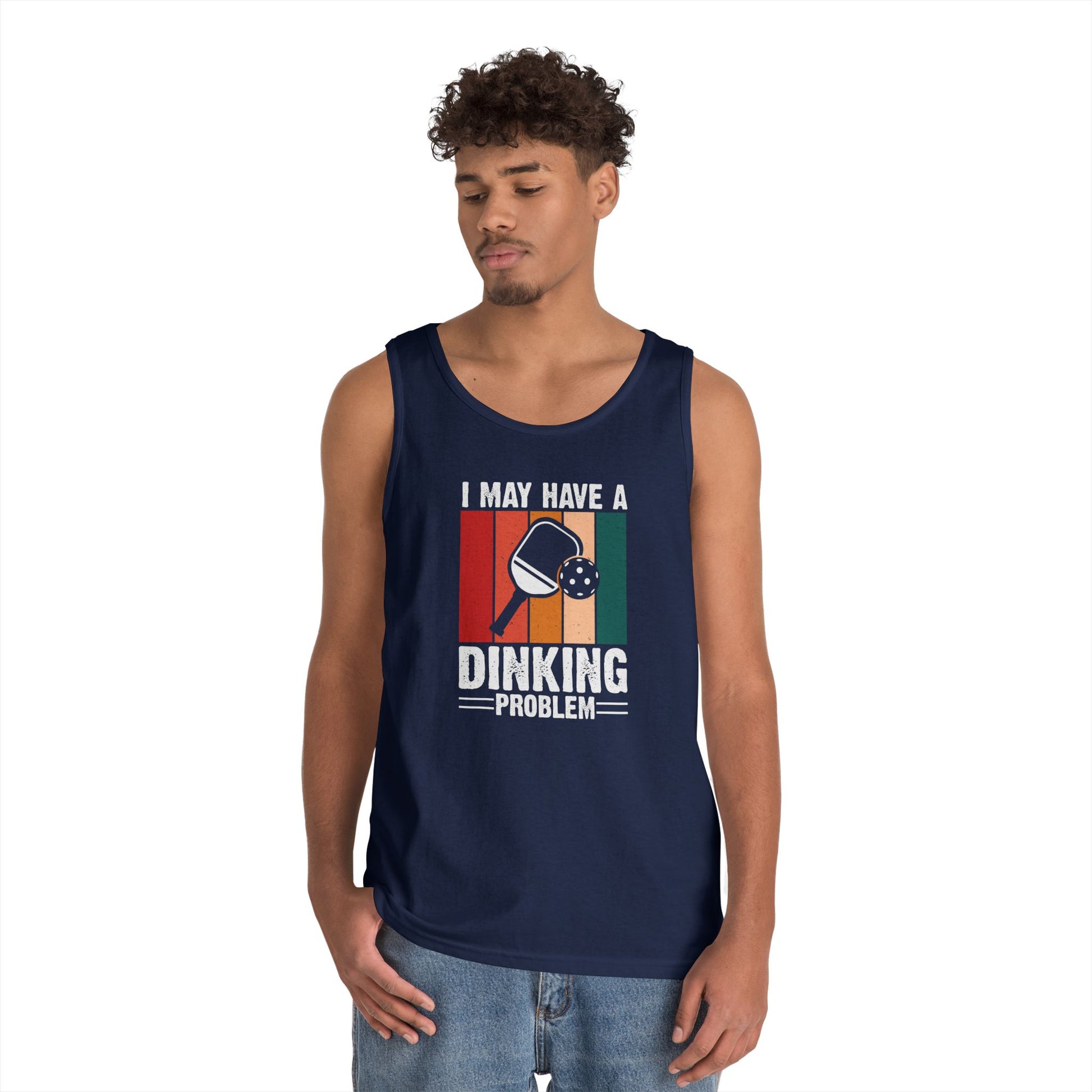 Men's Eye-Catching Pickleball Tank Top - I May Have a Dinking Problem