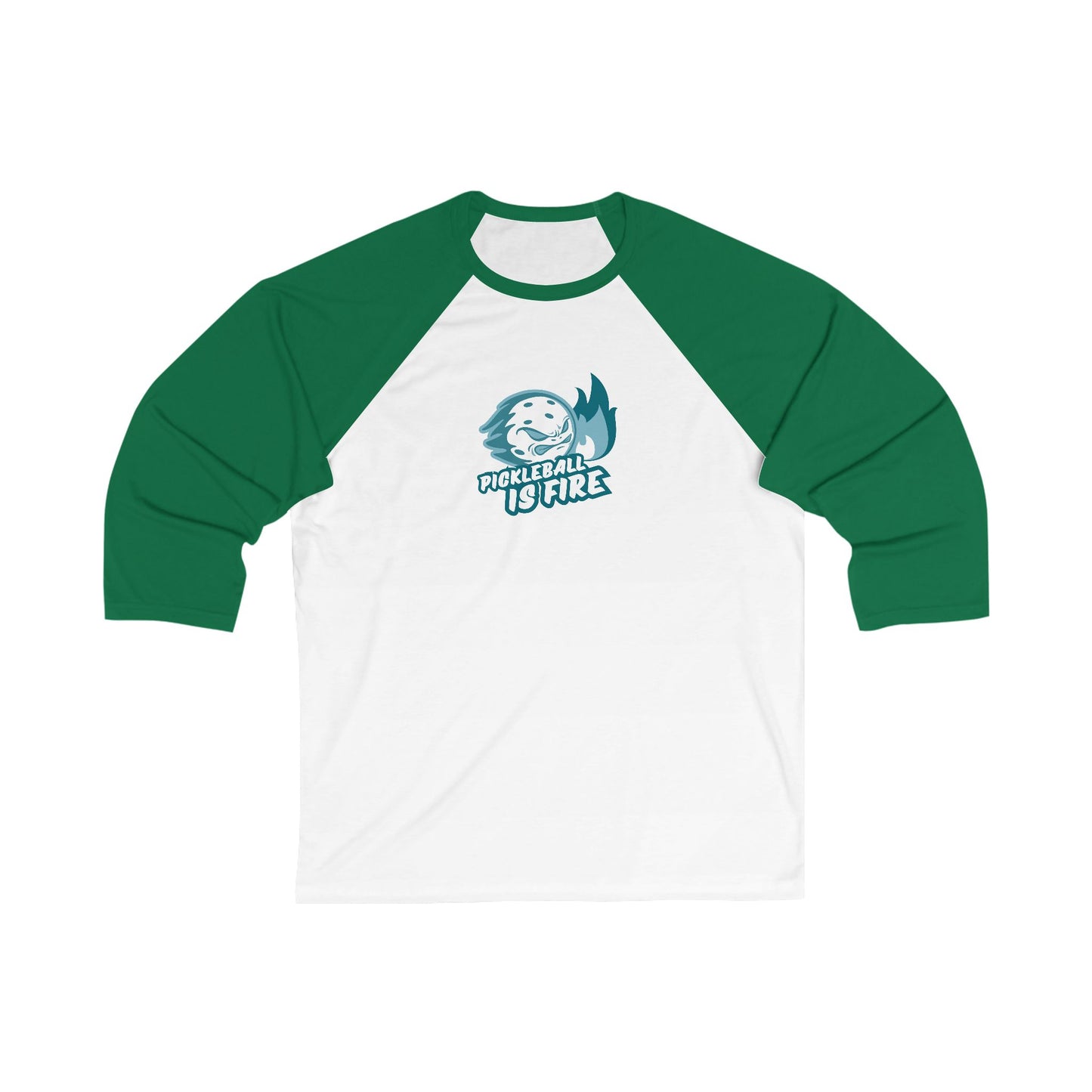 Men's Funny Pickleball Long Sleeves Top - Pickleball Is Fire Green