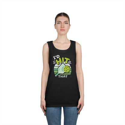 Women's Playful Pickleball Tank Top - I'd Hit That