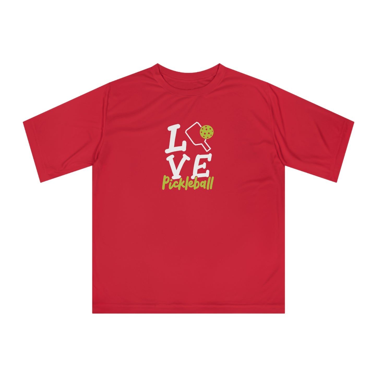 Women's Lightweight Pickleball T-shirt - Love Pickleball Red