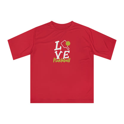 Women's Lightweight Pickleball T-shirt - Love Pickleball Red