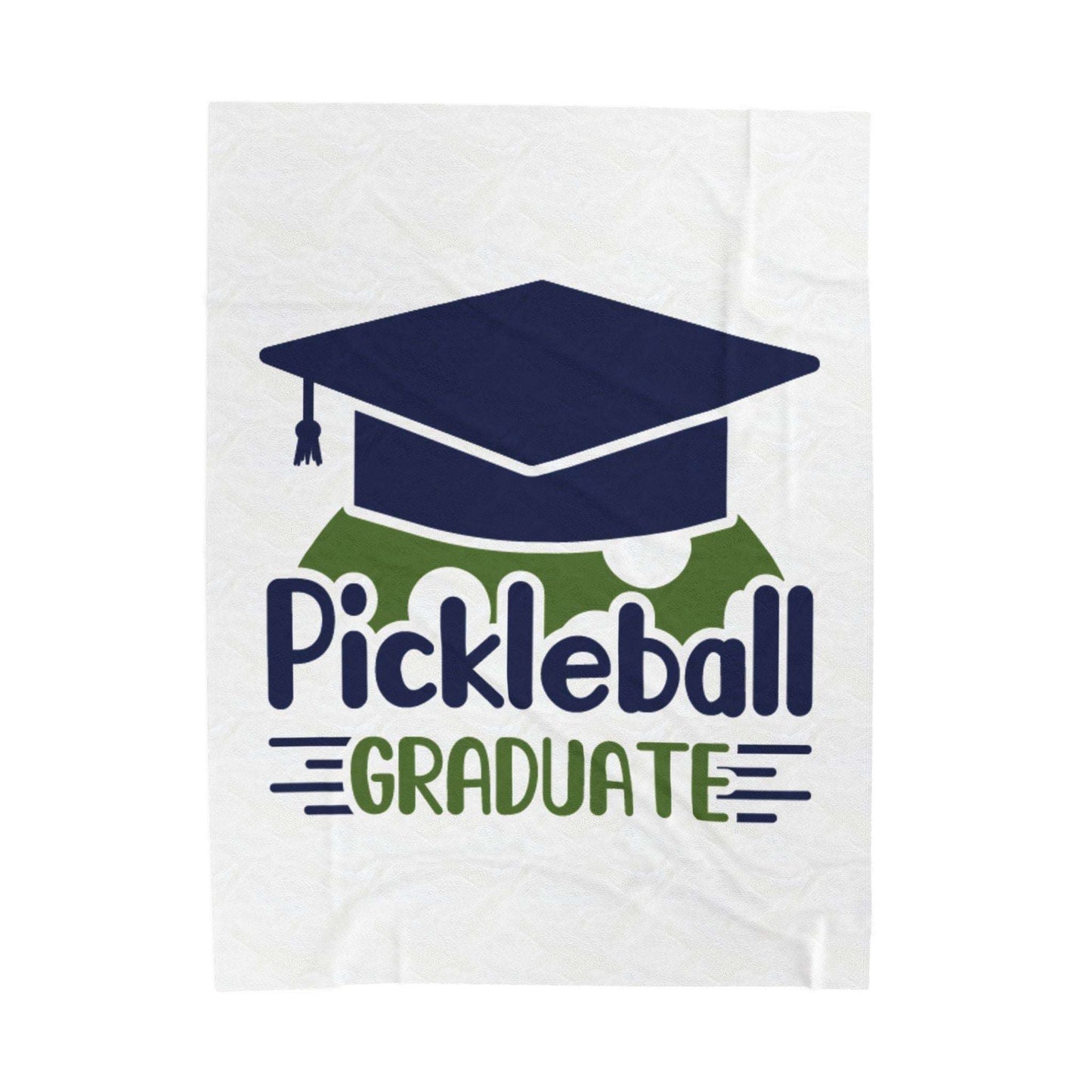Pickleball Handy Blanket - Pickleball Graduate White