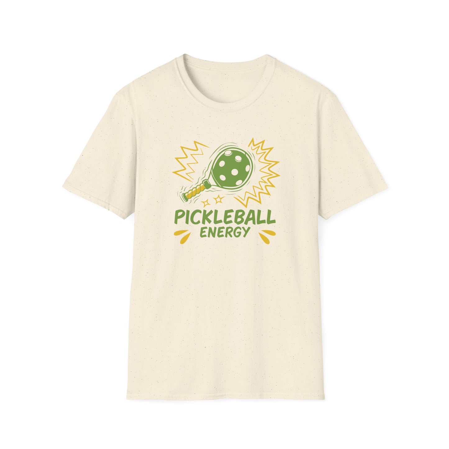 Women's Vibrant Pickleball T-shirt - Pickleball Energy Beige