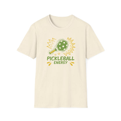 Women's Vibrant Pickleball T-shirt - Pickleball Energy Beige