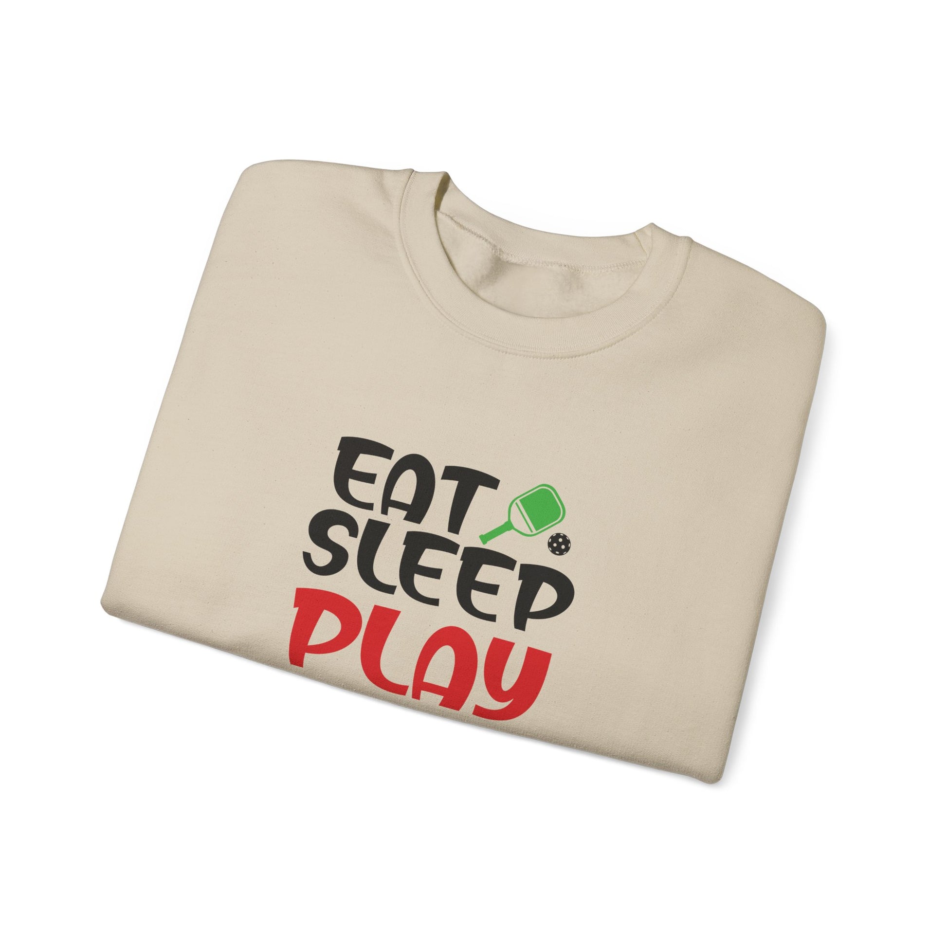 Men's Fun Pickleball Sweatshirt - Eat Sleep Play