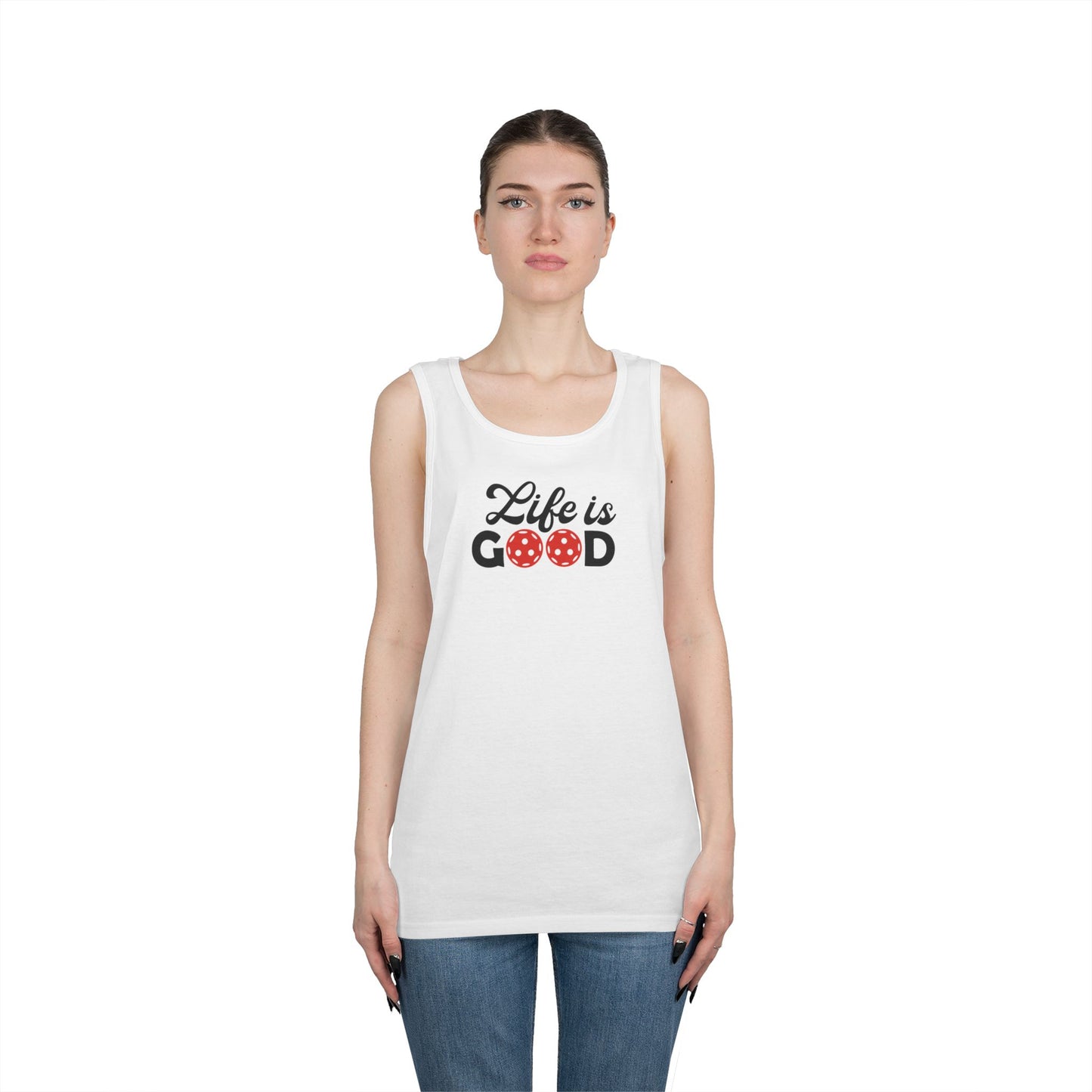 Women's Durable Pickleball Tank Top - Life is Good