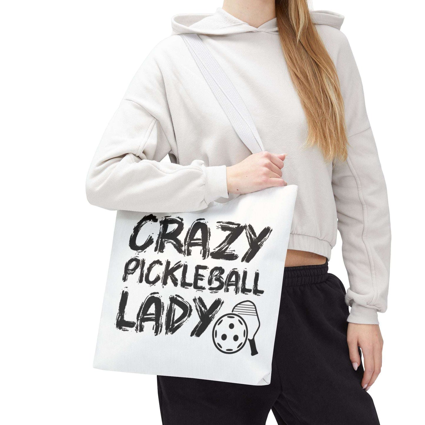 Pickleball Hilarious Tote Bag - Crazy Pickleball Lady