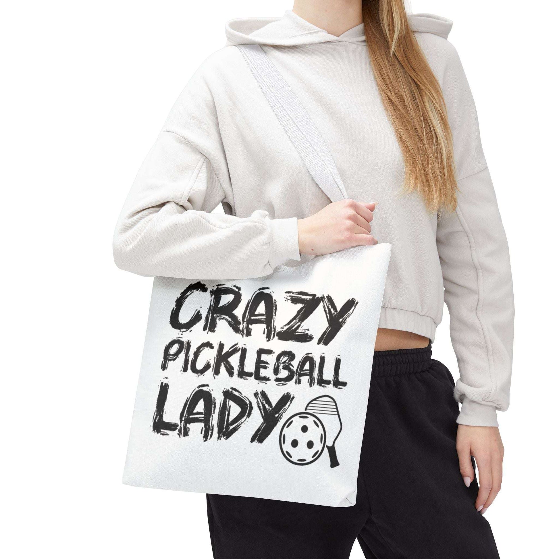 Pickleball Hilarious Tote Bag - Crazy Pickleball Lady